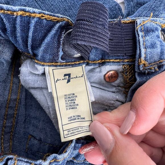 Toddler Girls 7 for all Mankind Skinnies Jeans 2T - Picture 3 of 5